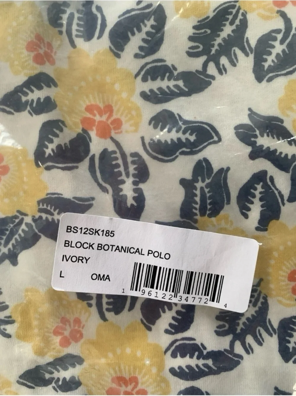 Ben Sherman Men's Block Botanical Polo Shirt - Size L